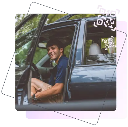 QR Code on Car