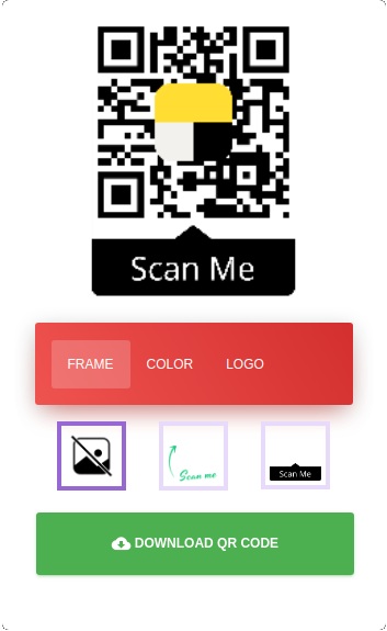 qr code for social links