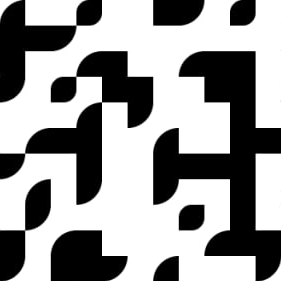 Código de cubo qr de quatro padrões