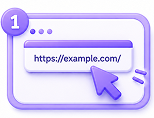 Paste your destination URL on the main page