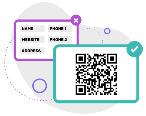 Vcard QR code maker