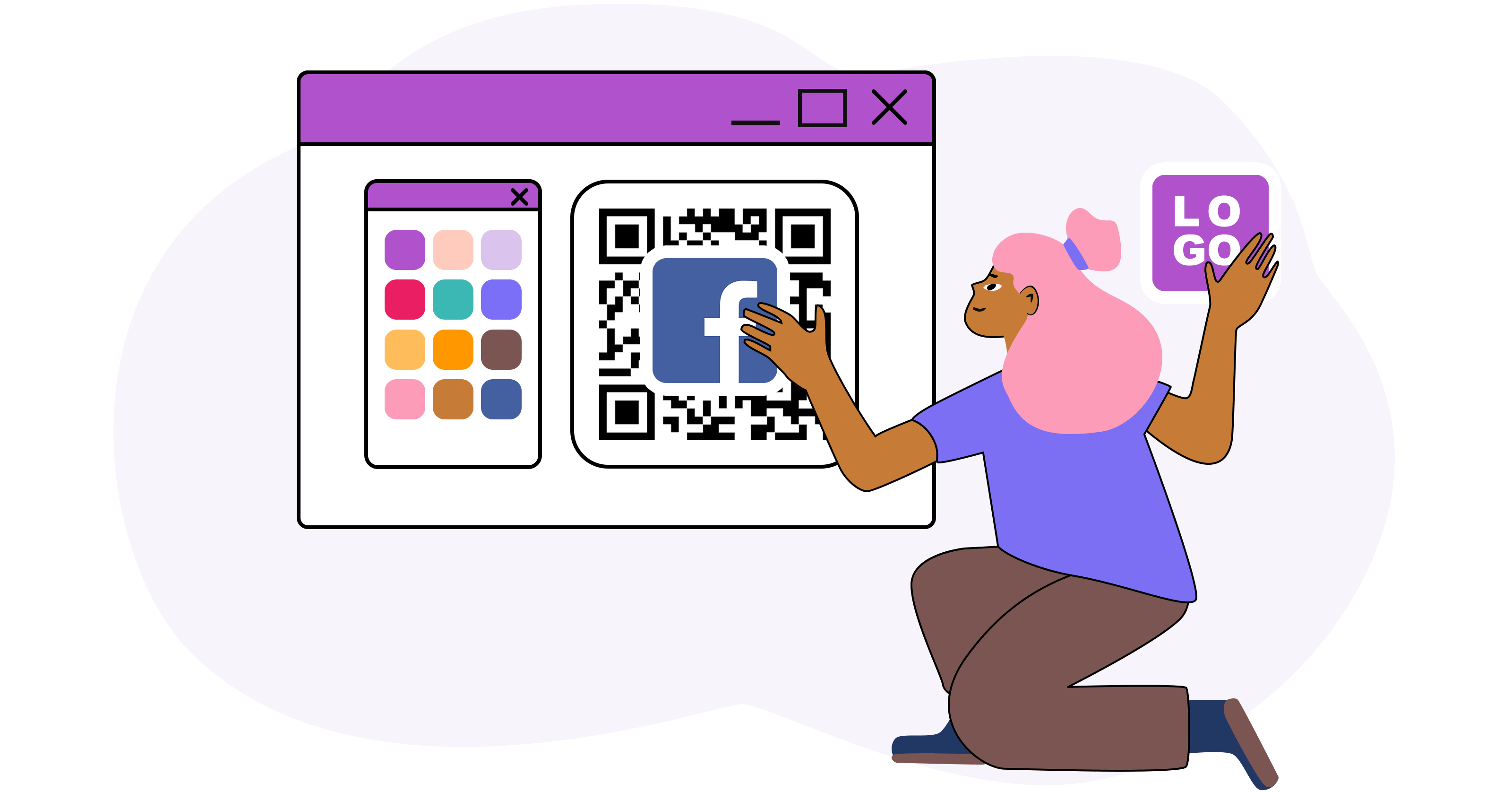 Generating QR for Facebook with URL