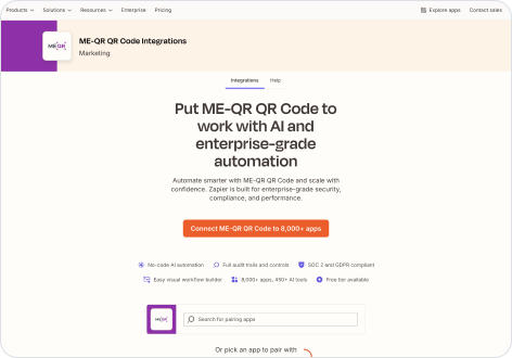 Integration with Zapier