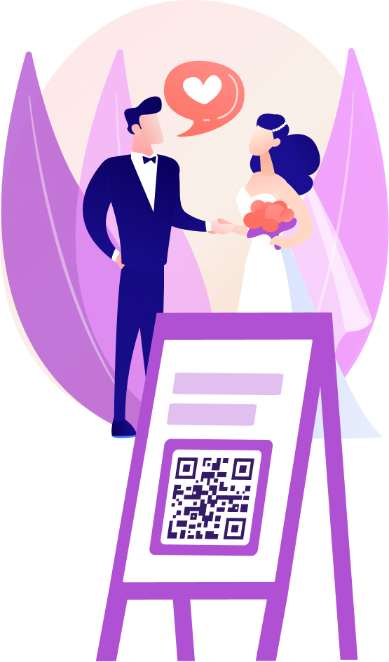 Hochzeits-QR-Codes