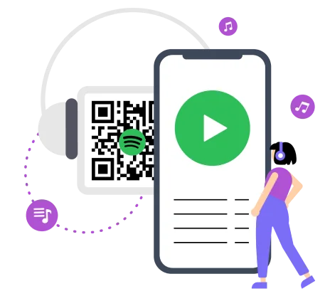 Spotify QR code for playlist - online