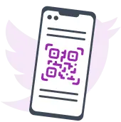 Kode QR untuk Twitter - 2