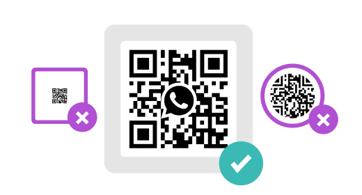 QR code to Whatsapp - make with logo